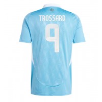 Maglia Calcio Belgio Leandro Trossard #9 Seconda Divisa Europei 2024 Manica Corta